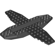 Lego trup letadla 4x16x1, černá (6209798)